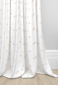 Faceted, Marshmallow - Made to Measure Curtains